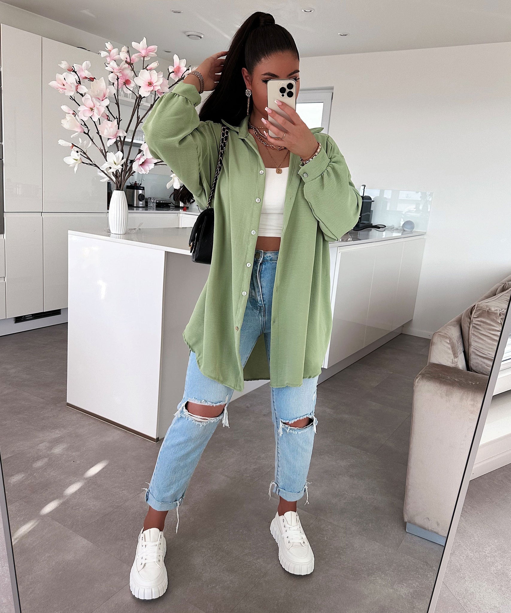 Bluse Luciana Grün
