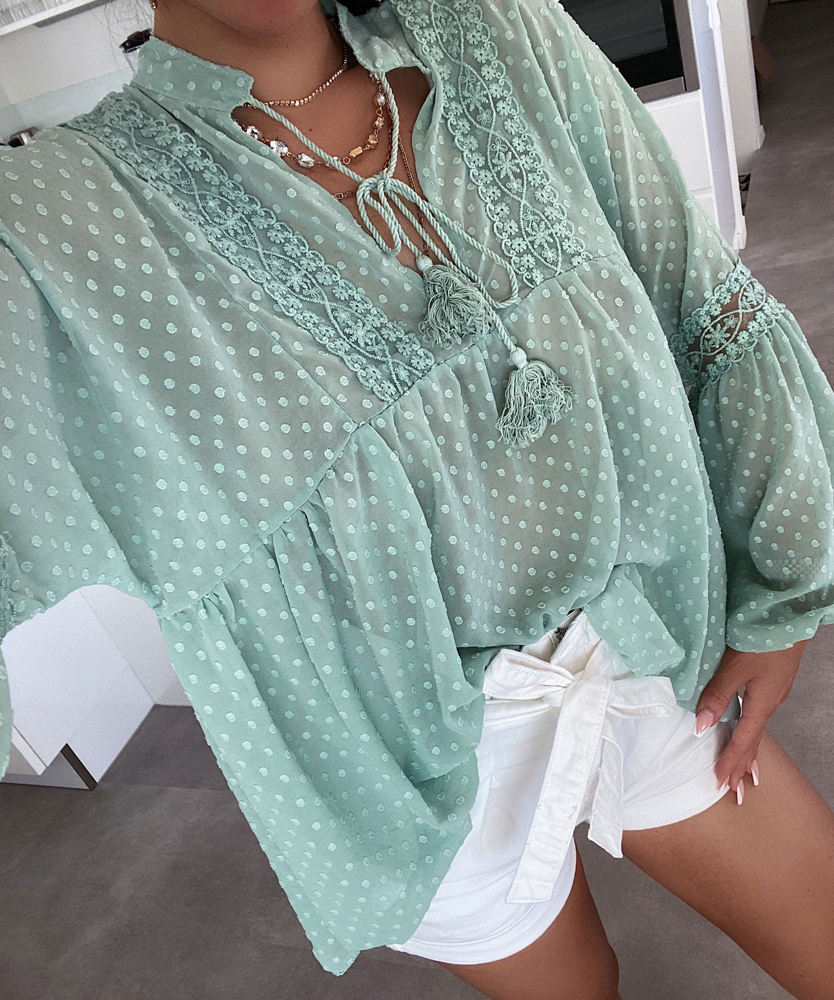 Bluse Paula Mint
