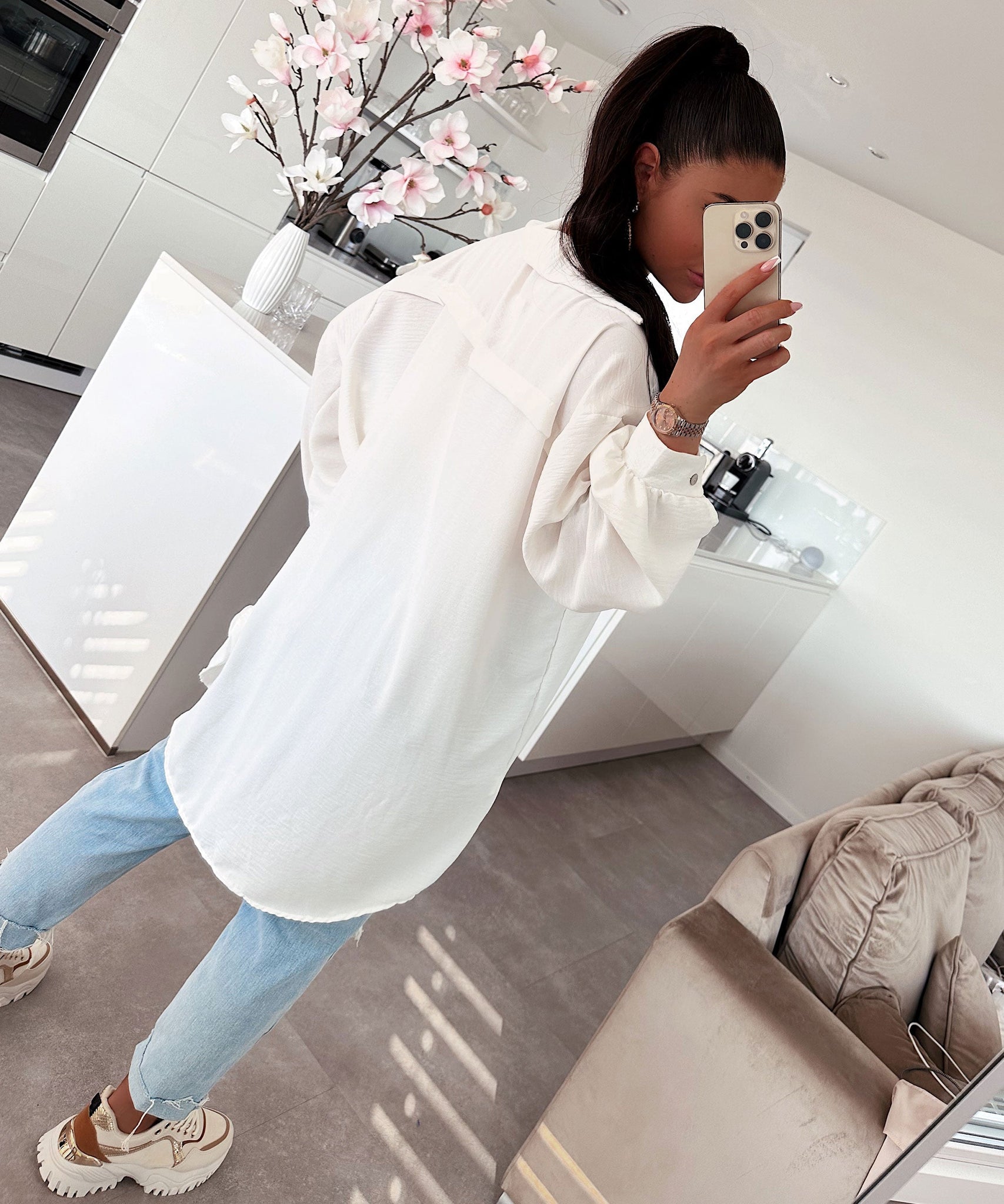 Bluse Luciana Weiß