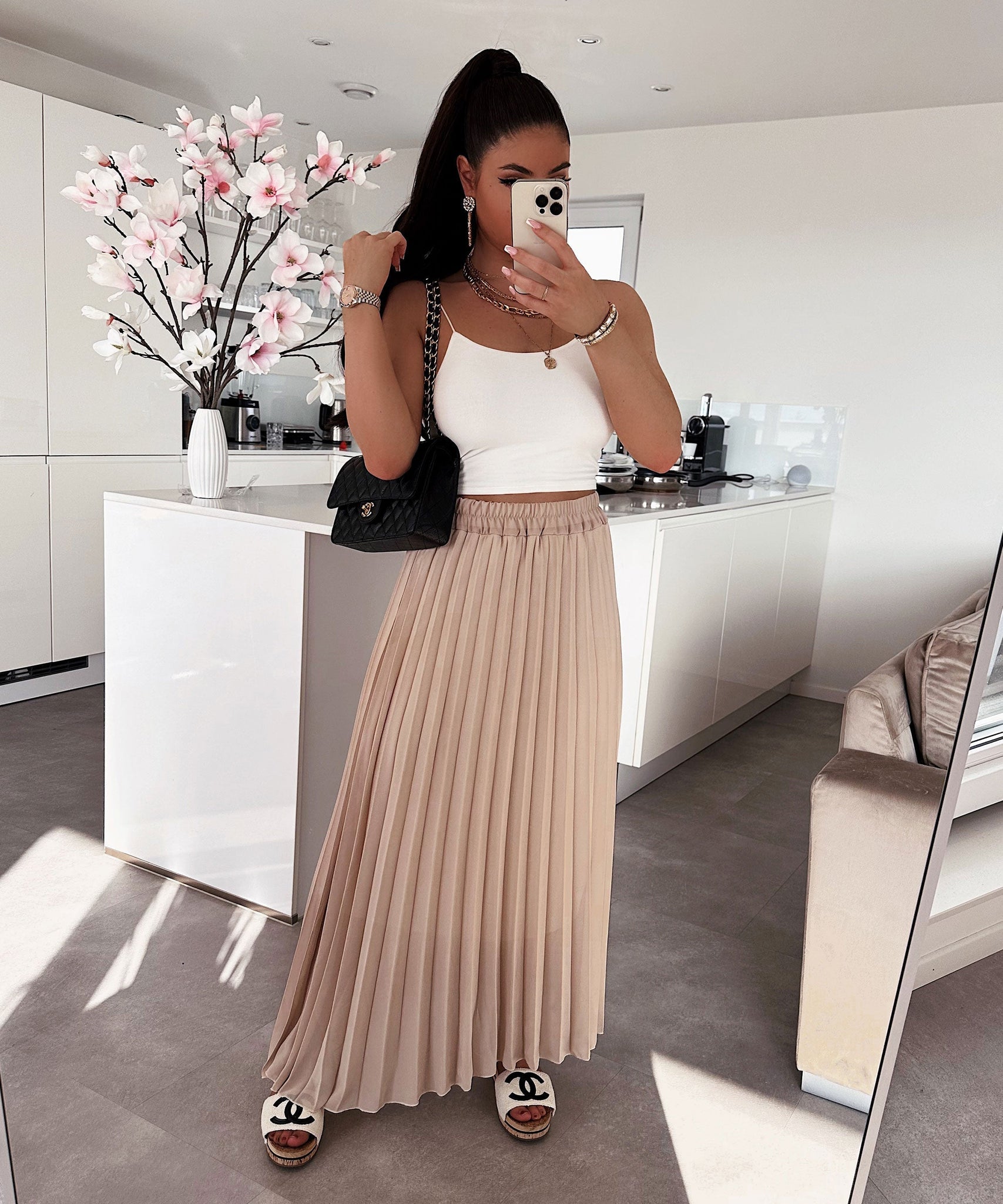 Maxi Rock Filipa Beige
