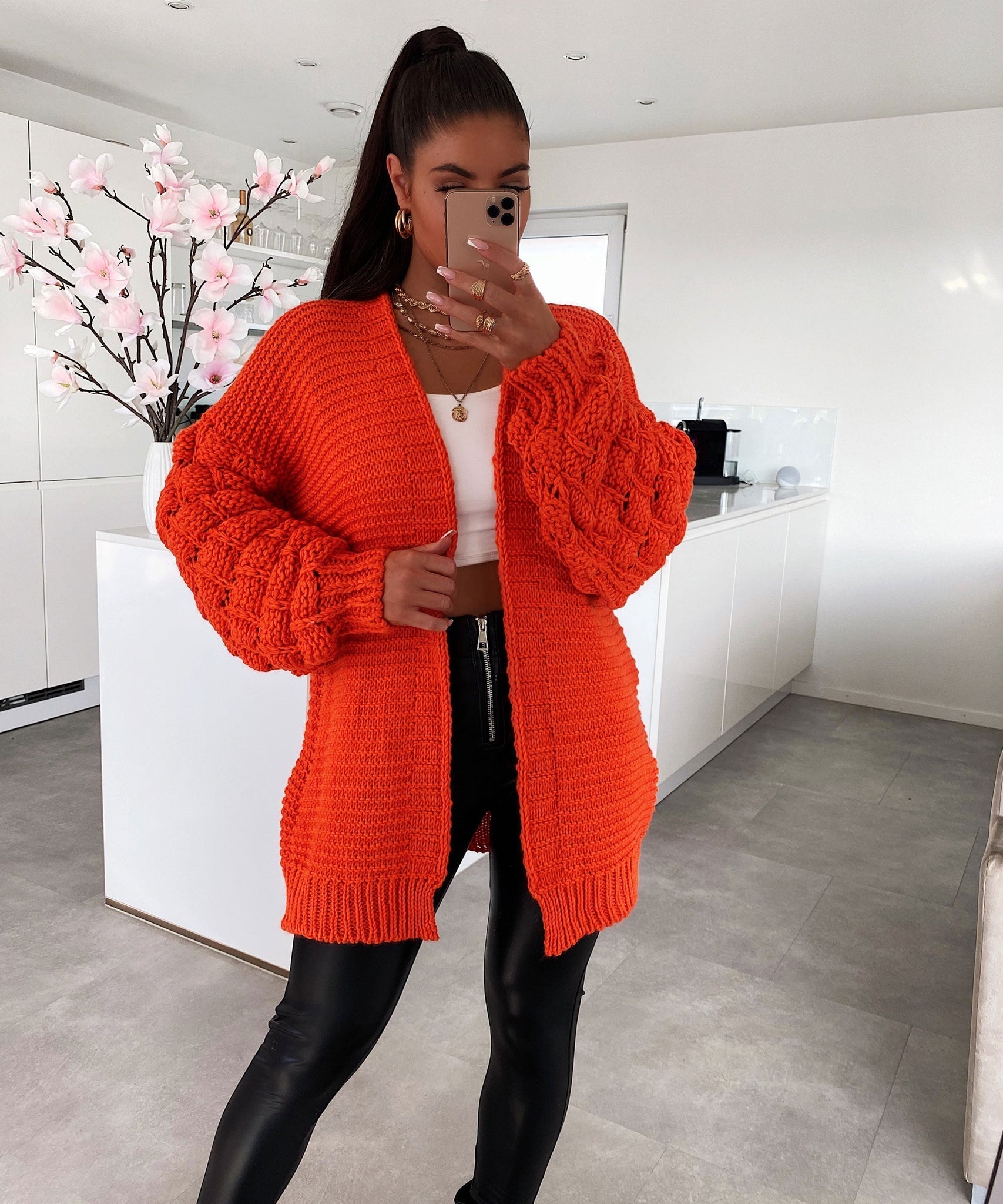 Strickjacke Cloudy Orange