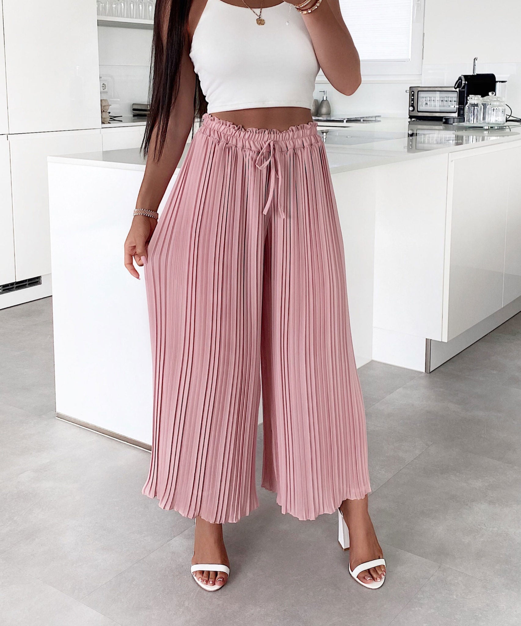 Plissee Hose Mira Rosa