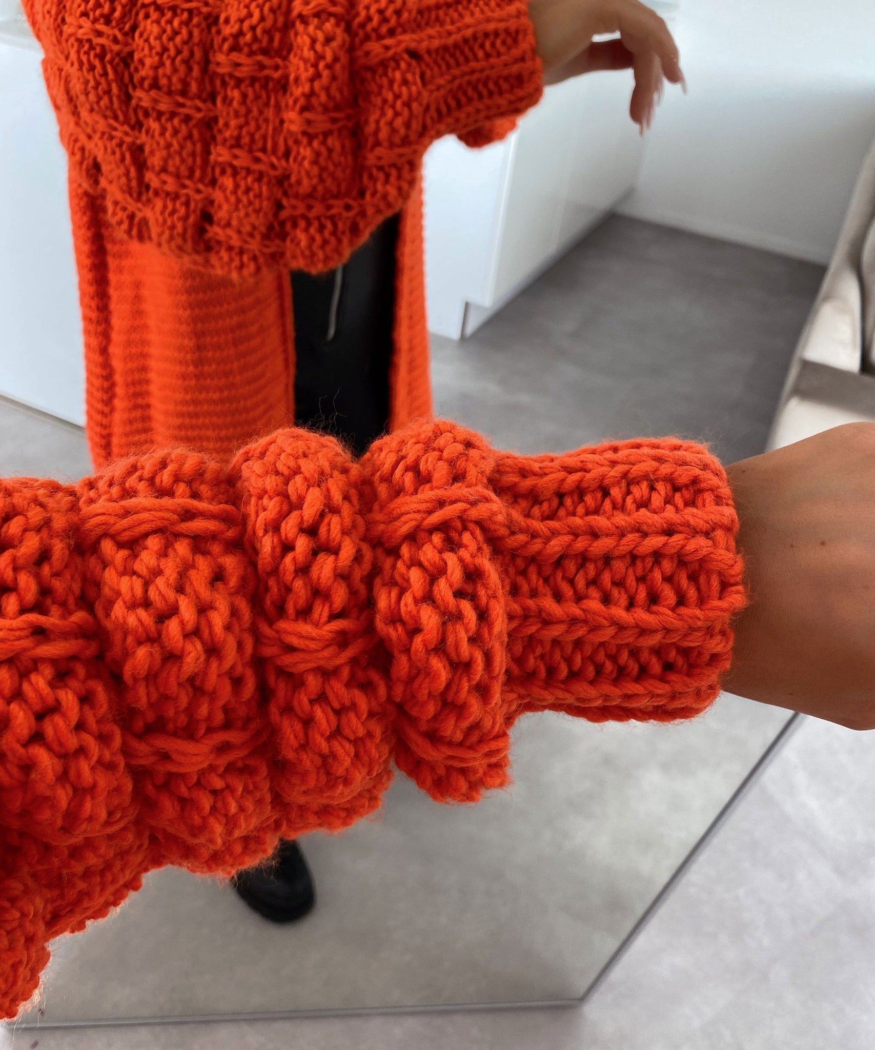 Strickjacke Cloudy Orange
