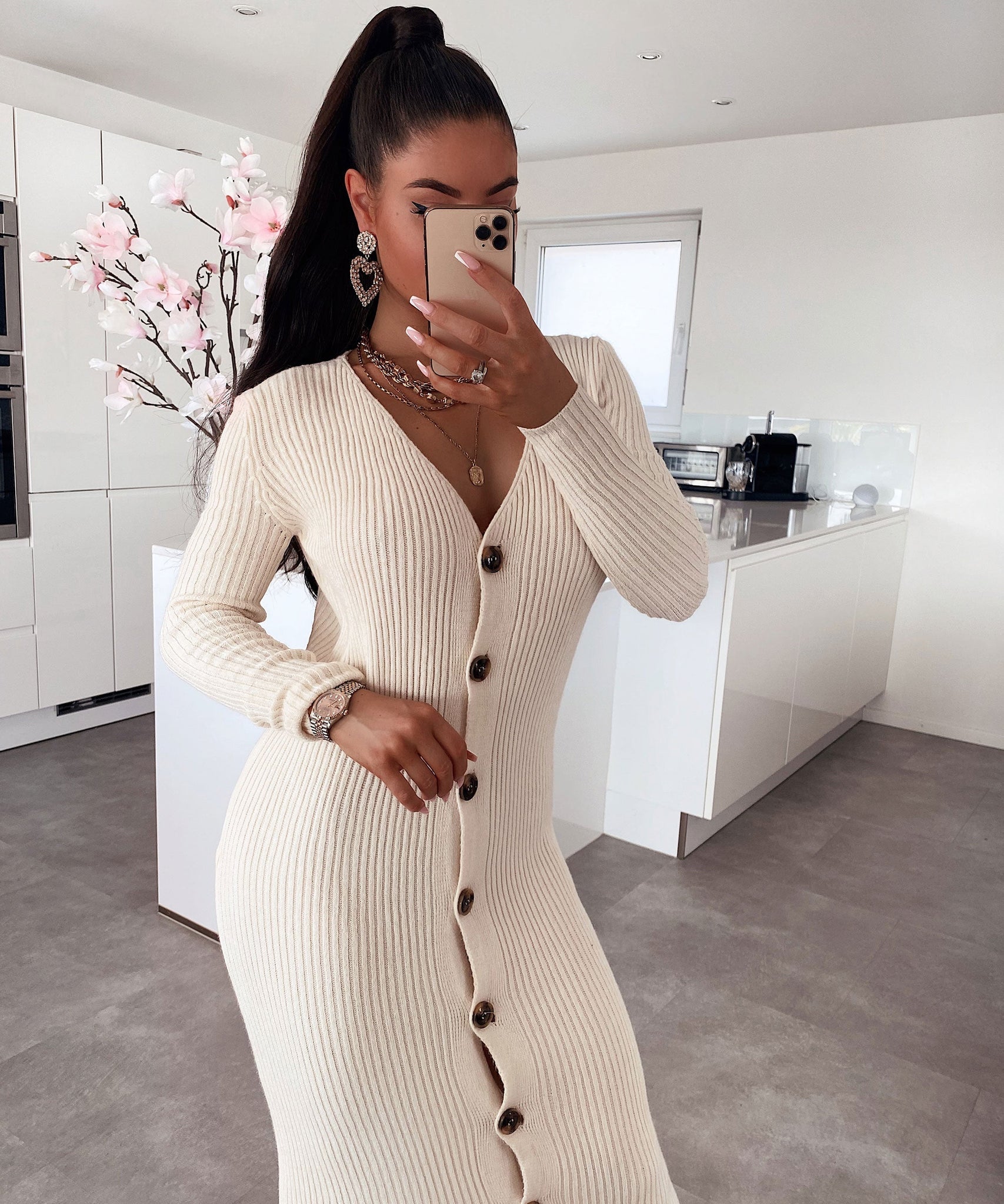 Strickkleid Lina Beige