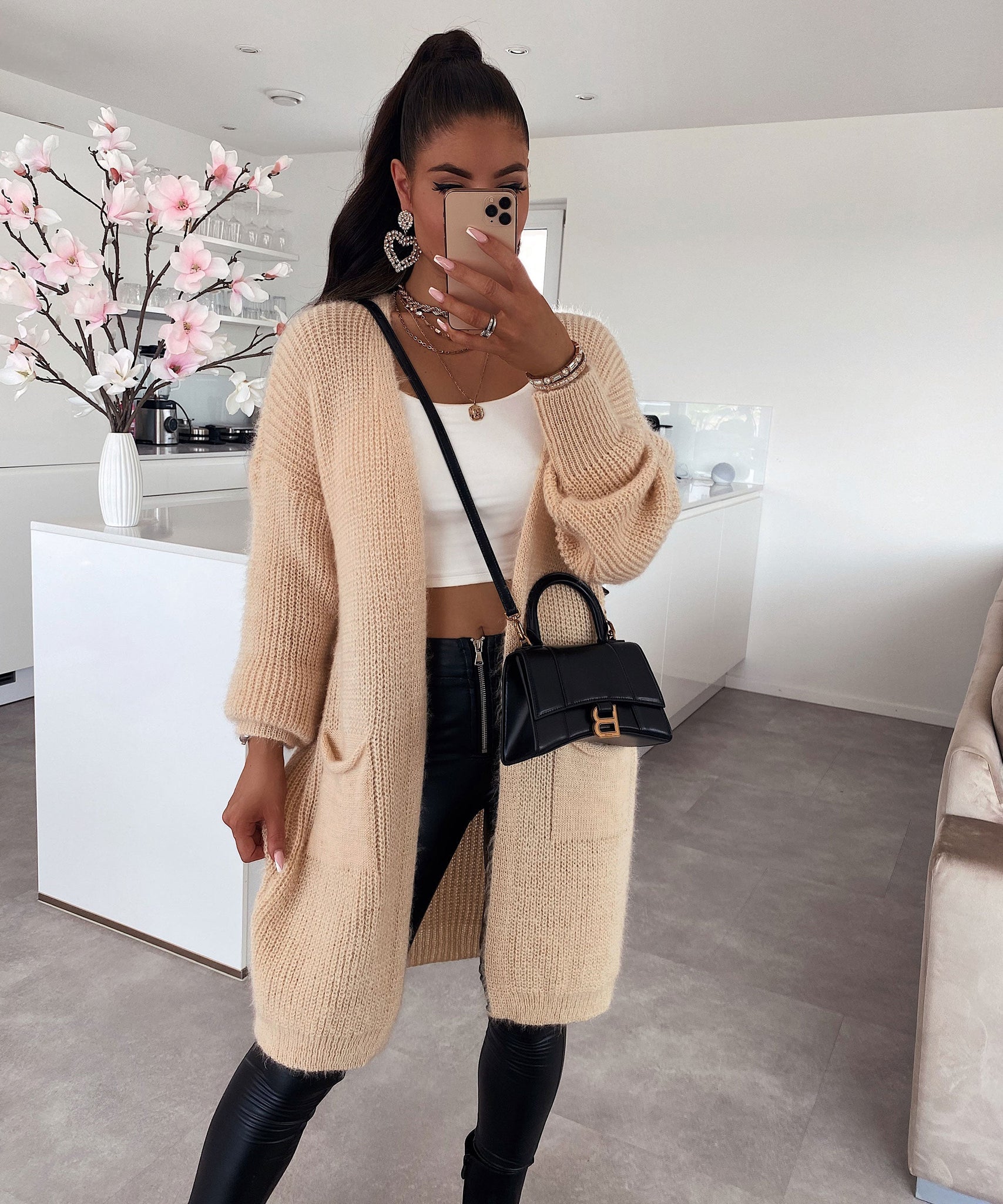 Cardigan Mar Beige