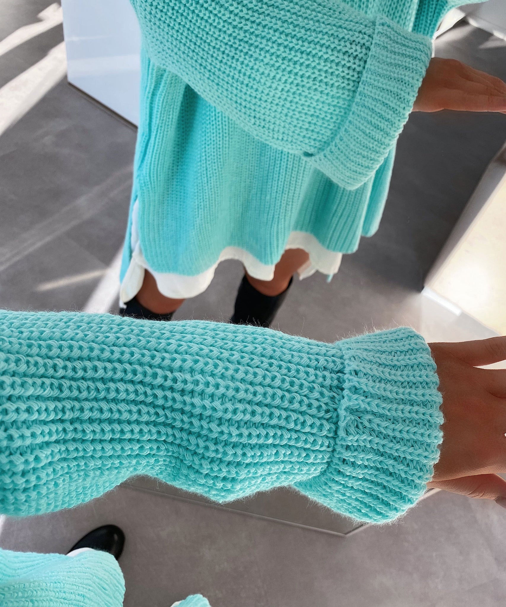 Oversize Pullover Elsa Türkis