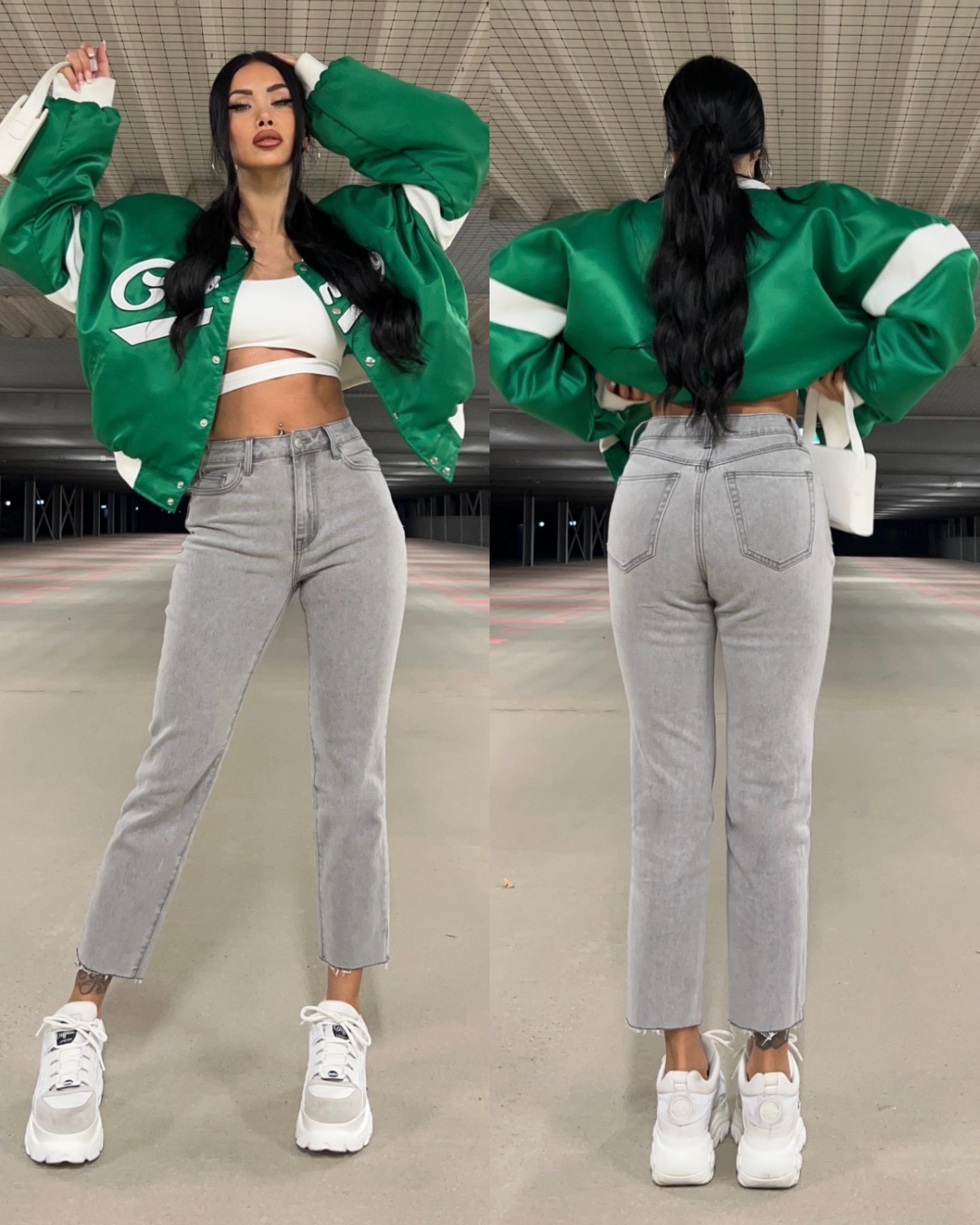 Mum Jeans Sol Hellgrau