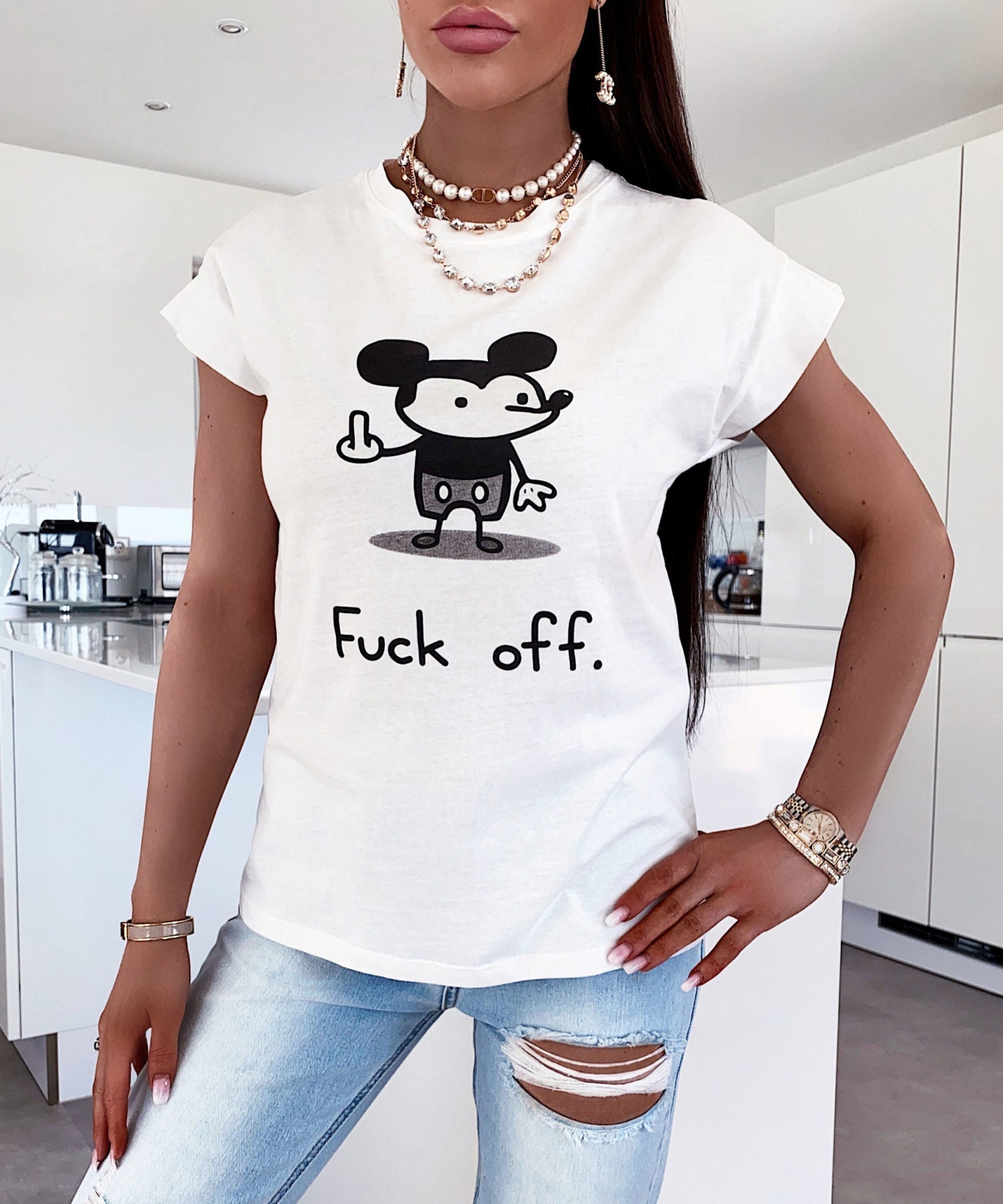 T-Shirt Mouse Weiß