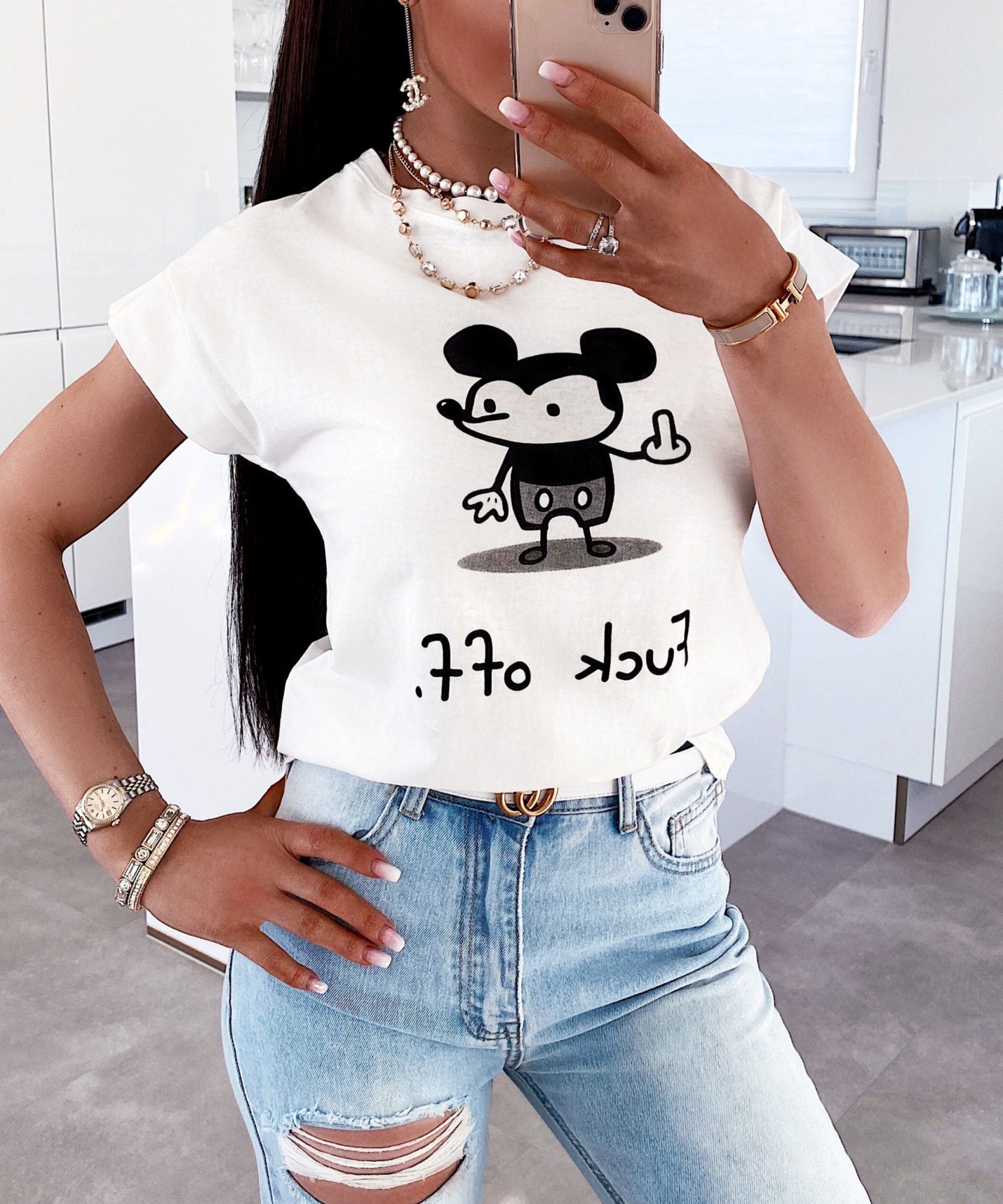 T-Shirt Mouse Weiß
