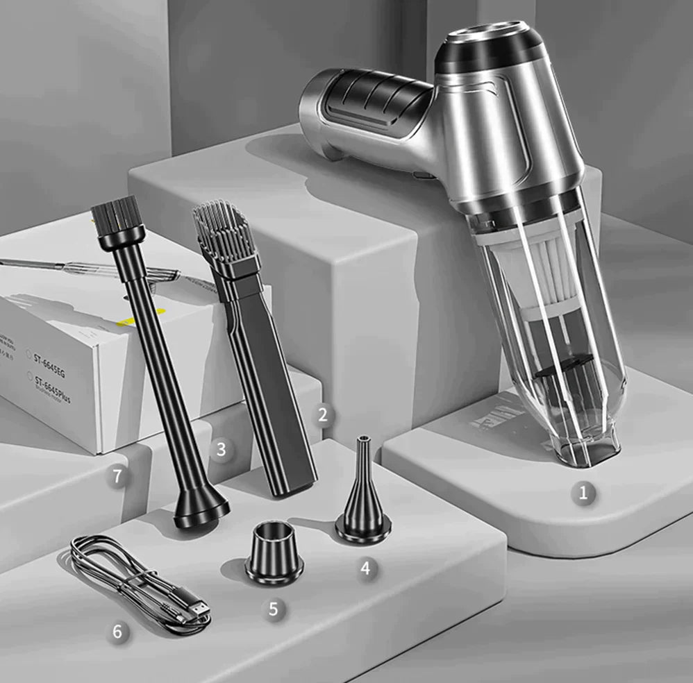 CleanJet™ | Starke Saugkraft für mühelose, kabellose Reinigung im Auto