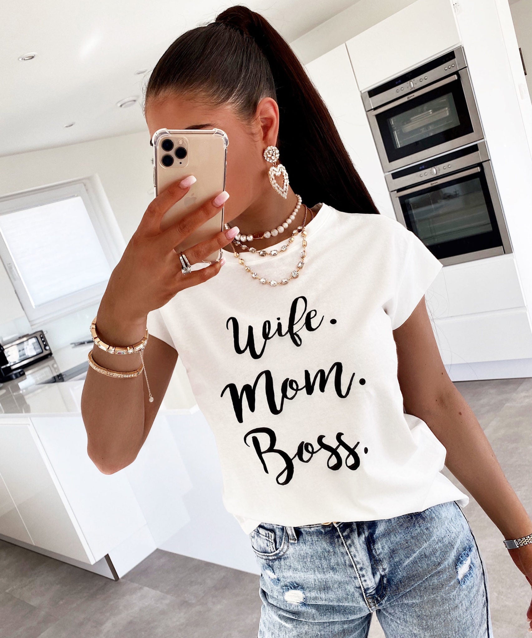 T-Shirt Wife Weiß