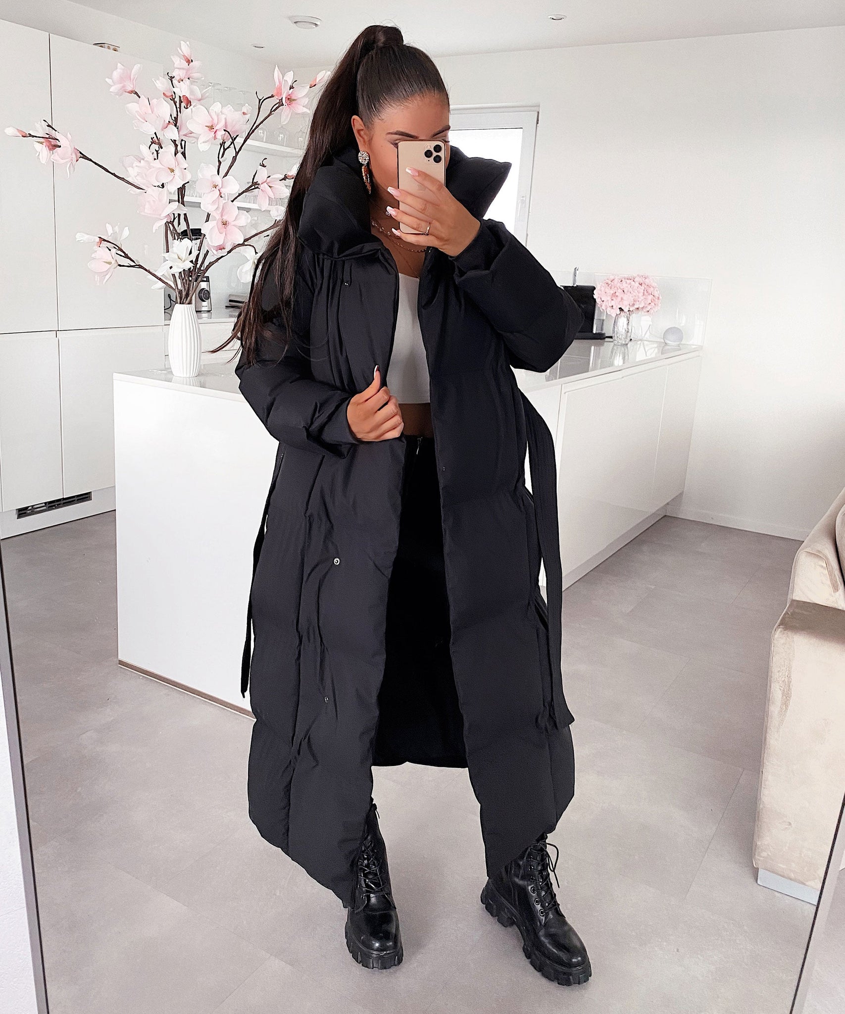 Oversize Parka Kyleih Schwarz