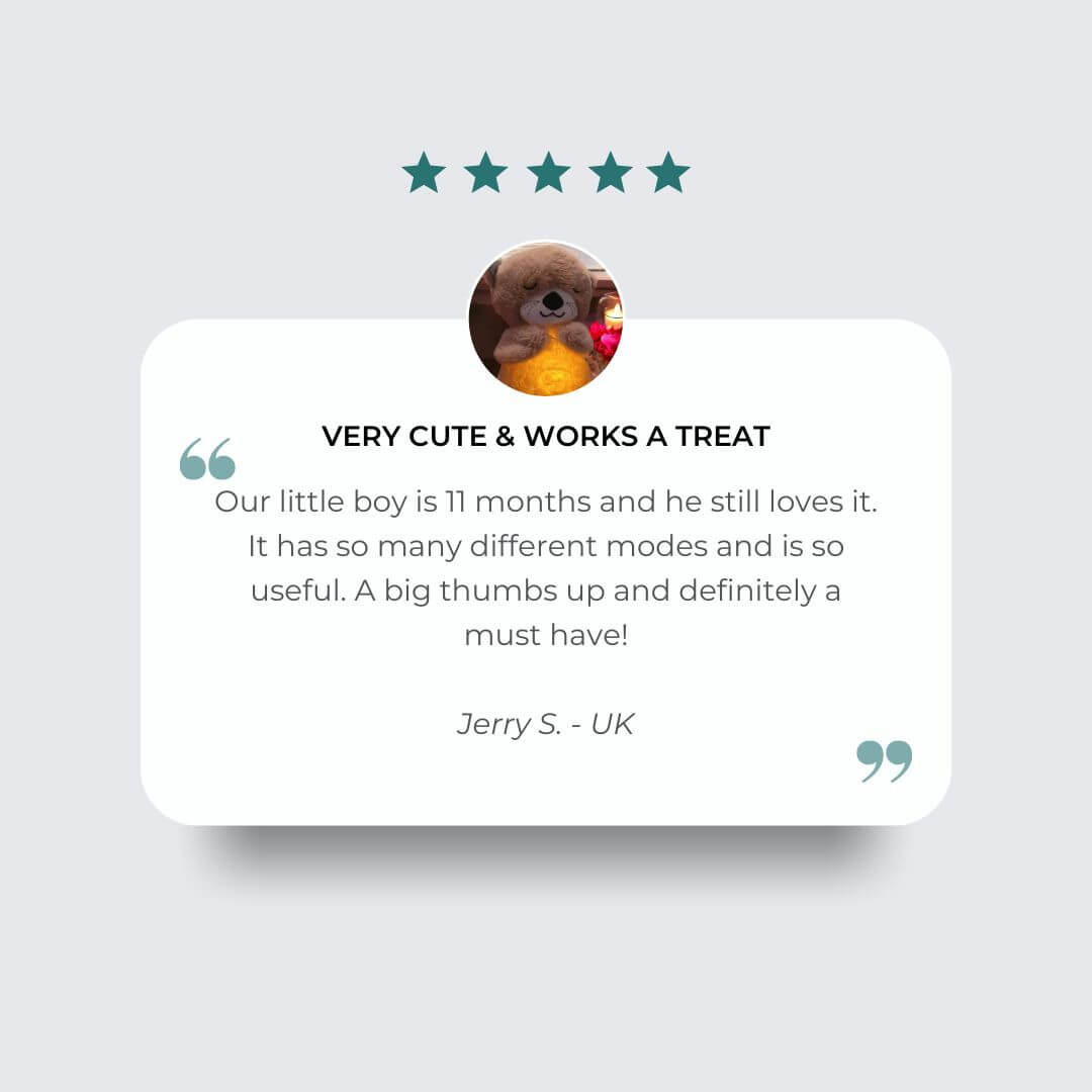 Hugsy™ – Beruhigendes Musik- & Licht-Plüschtier