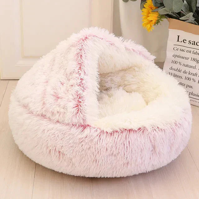 CatBed™ - Plüsch Kapuzen Katzenkokon (50% RABATT)