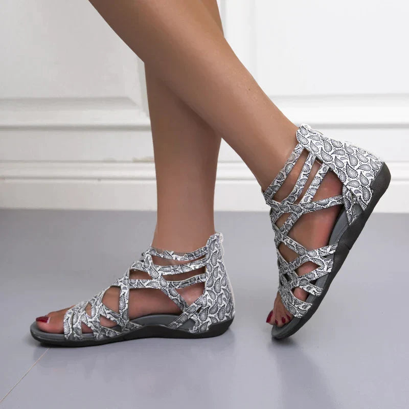 Gloria™ Runde Zehe Hohle Atmungsaktive Römische Sandalen