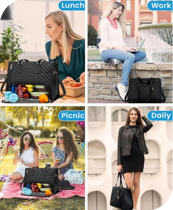 MealMate™ | 3-in-1 Lunch Tote und Laptop-Tasche mit isoliertem Kühlfach
