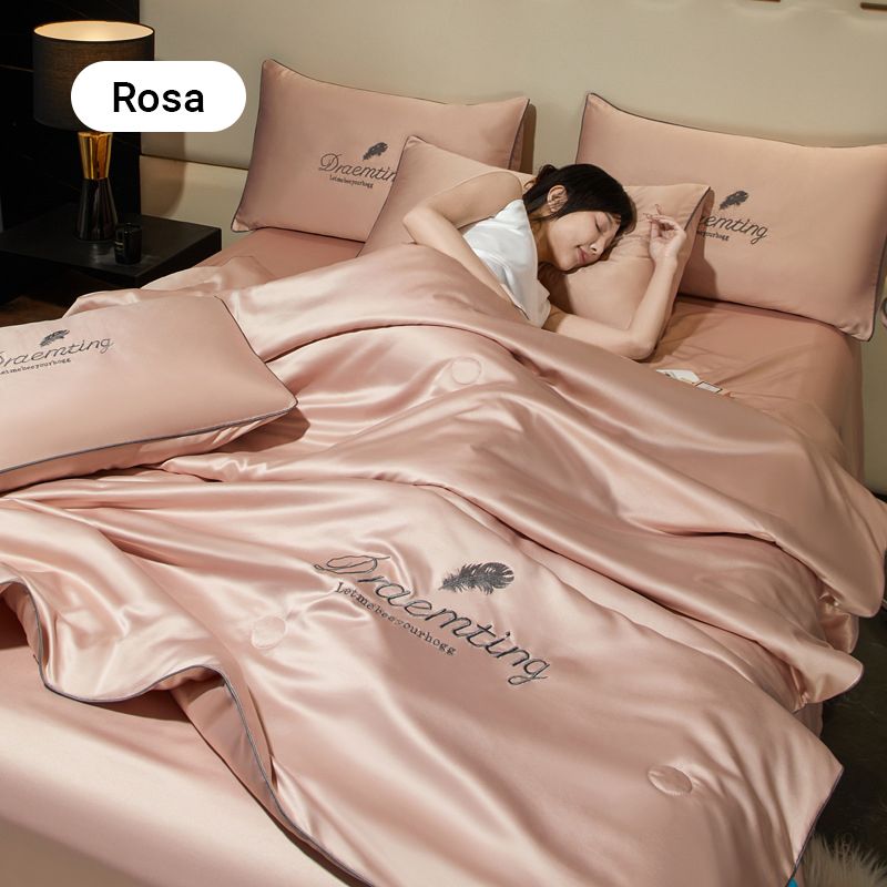 Silvara™ – Eisseiden-Bettdeckenset für Paare