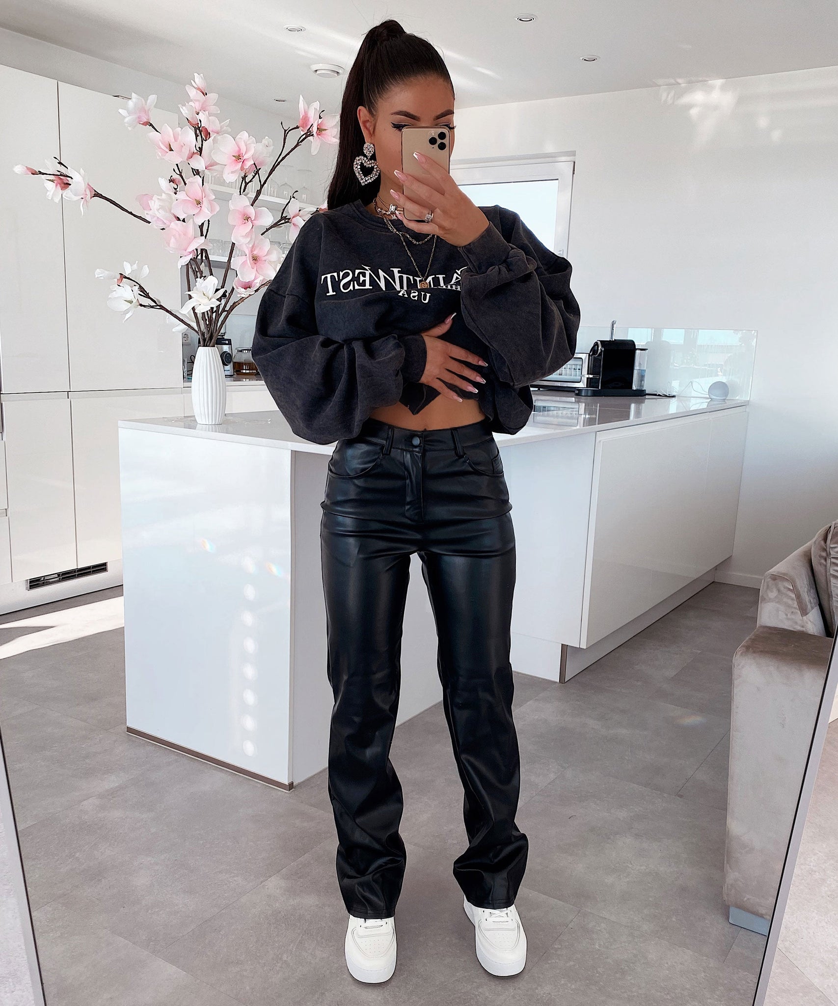 Lederhose Frances Schwarz