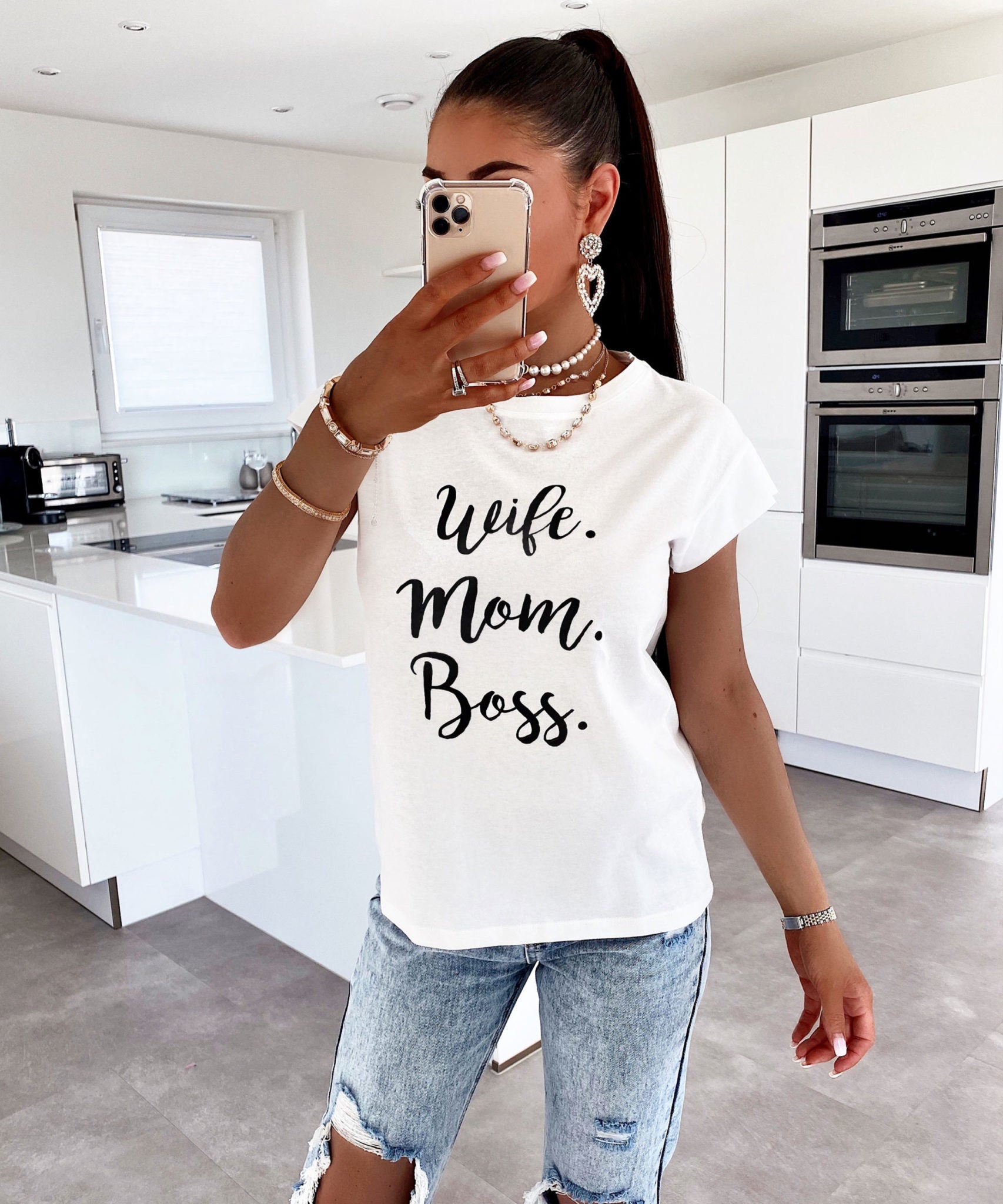 T-Shirt Wife Weiß
