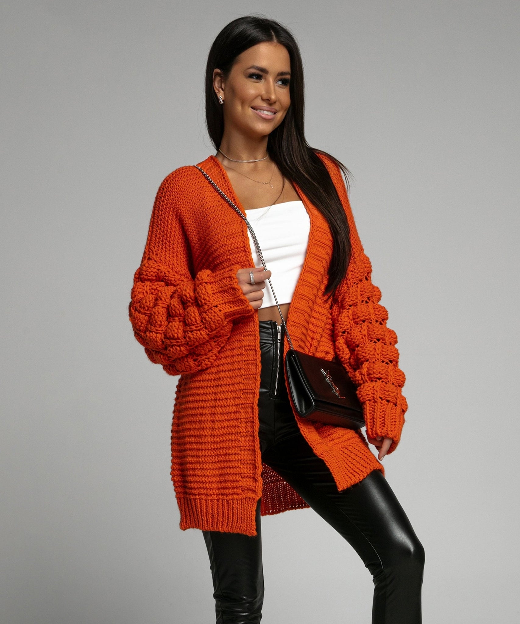 Strickjacke Cloudy Orange