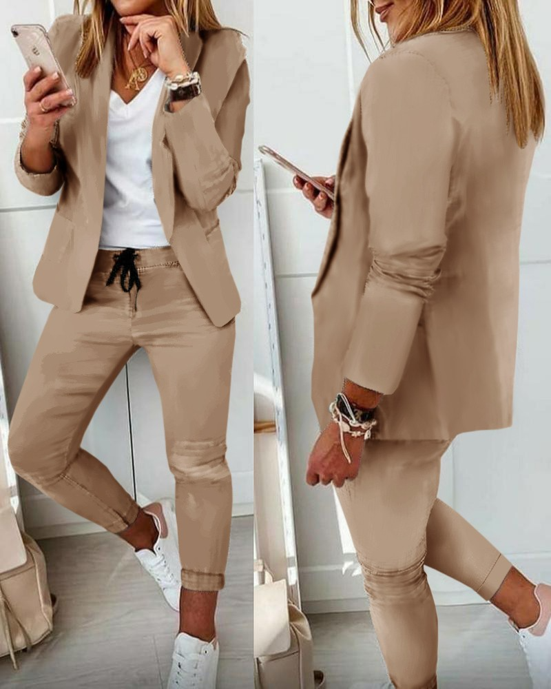 Anna™ -  Kordelzughose und Blazer-Mantel-Set (50% RABATT)