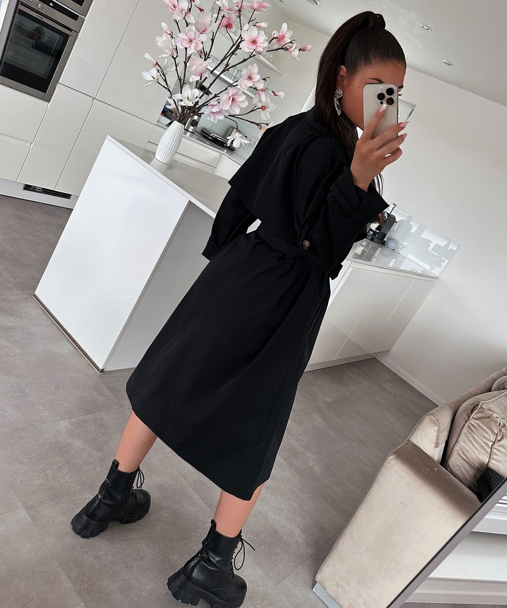 Trenchcoat Marisol Schwarz