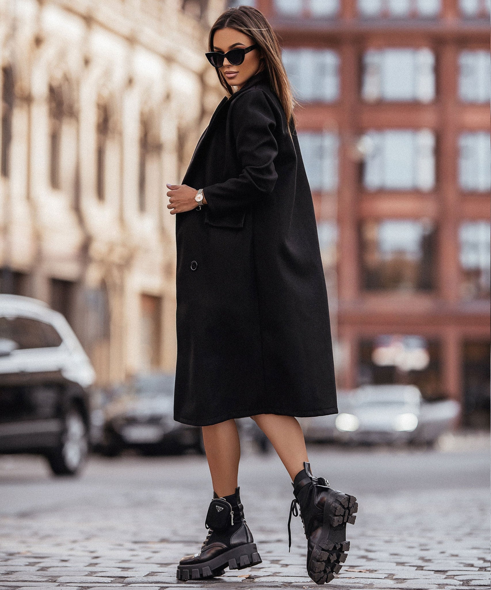 Mantel Juniper Schwarz