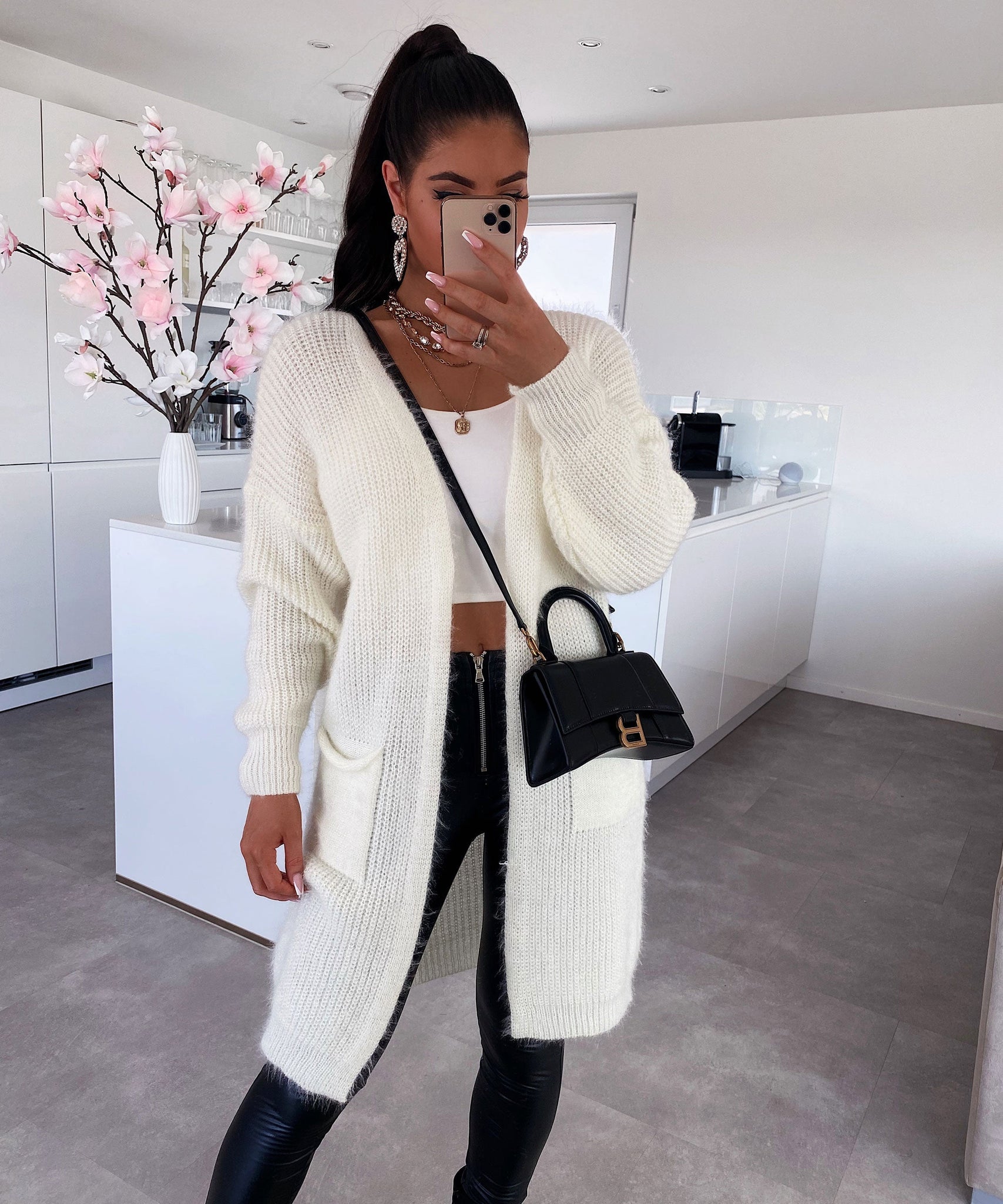 Cardigan Mar Cremeweiß