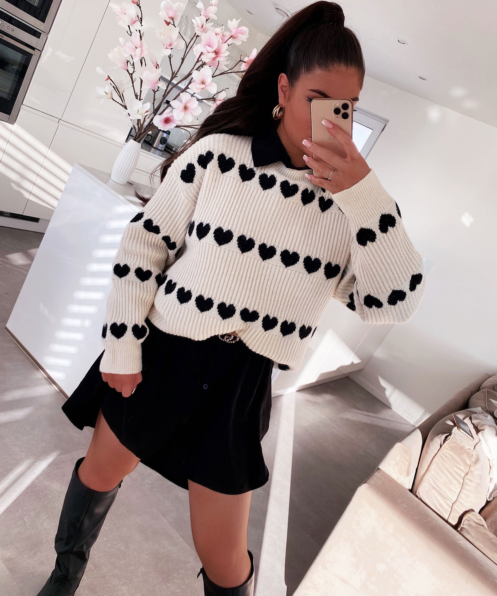 Herz Pullover Anita Weiss