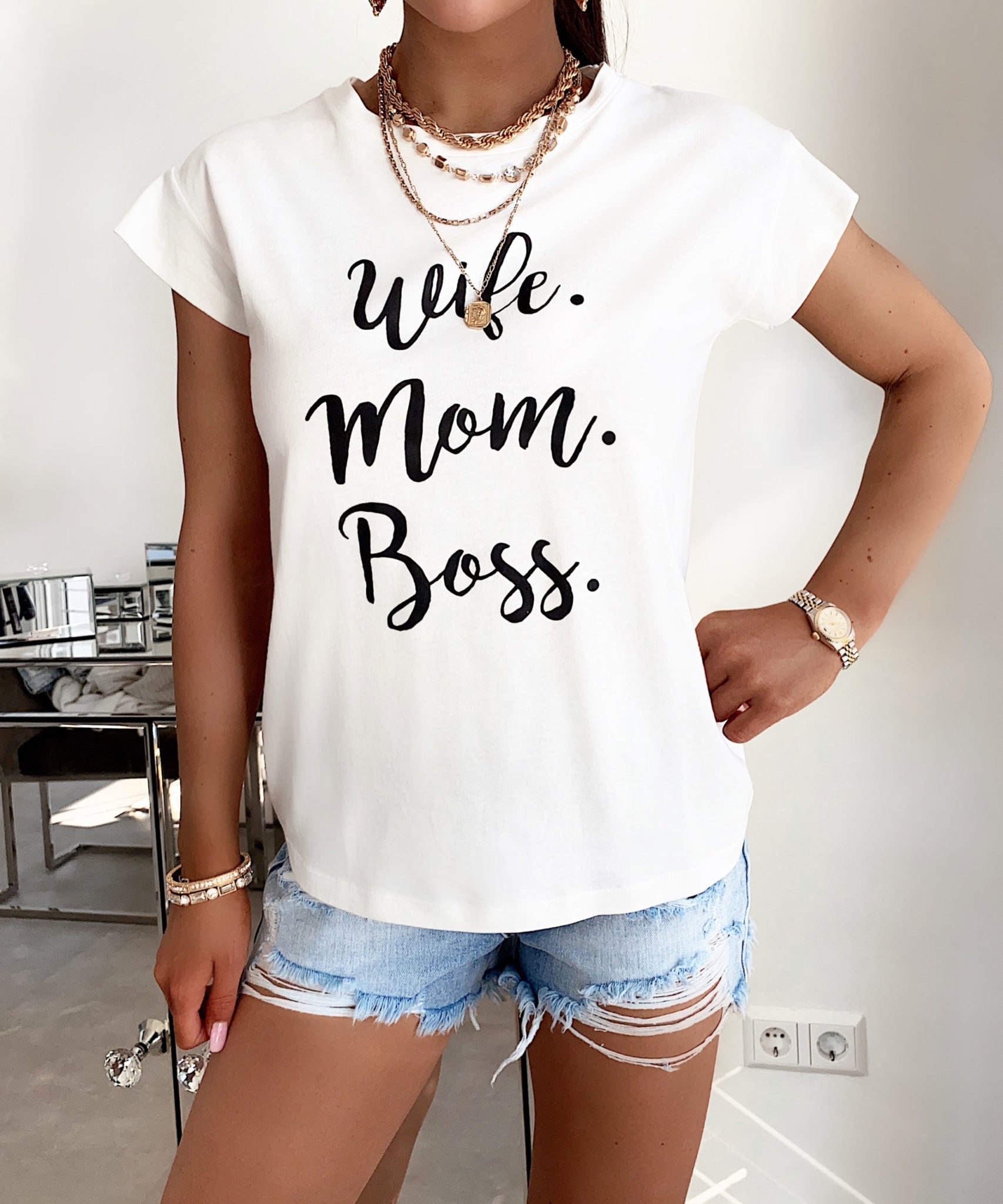 T-Shirt Wife Weiß